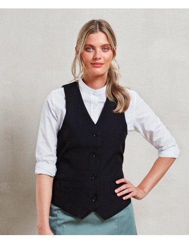 P-PR623-Womens Lined Polyester Waistcoat